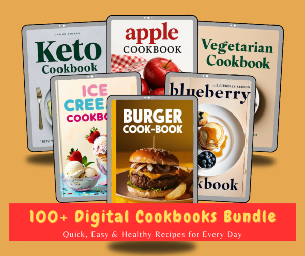 100+ Digital Cookbooks Bundle – Quick, Easy & Healthy Recipes for Every Day - Image 3